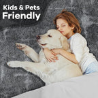 4x6 Grey Fluffy Soft Area Rug Non-Slip - Image 6