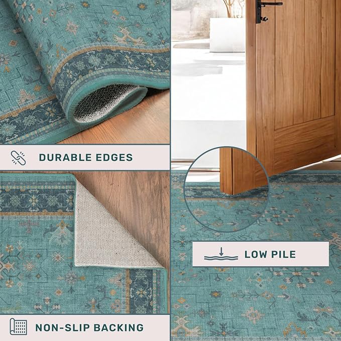 Boho 2x7 Long Non Slip Kitchen Rug Runner - Image 5