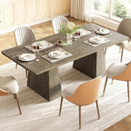 LITTLE TREE Dining Table for 6 People, Wooden Table, Rectangle Furniture - Image 4