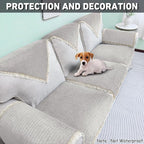 Couch Arm Covers, Couch Cover, Non-Slip Lace Armrest Covers, Headrest/Backrest - Image 4