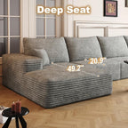136" Sectional Couches for Living Room Cloud Couch Sofa - Image 4