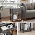 Nightstand, Farmhouse Bedside Table - Image 7