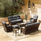 HILLGA 8-Piece Luxury Patio Furniture Set by HILLGA