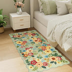 DUKINO 2x4 Rug for Entryway, Floral Washable Kitchen Rugs Non Slip, Low Pile - Image 4