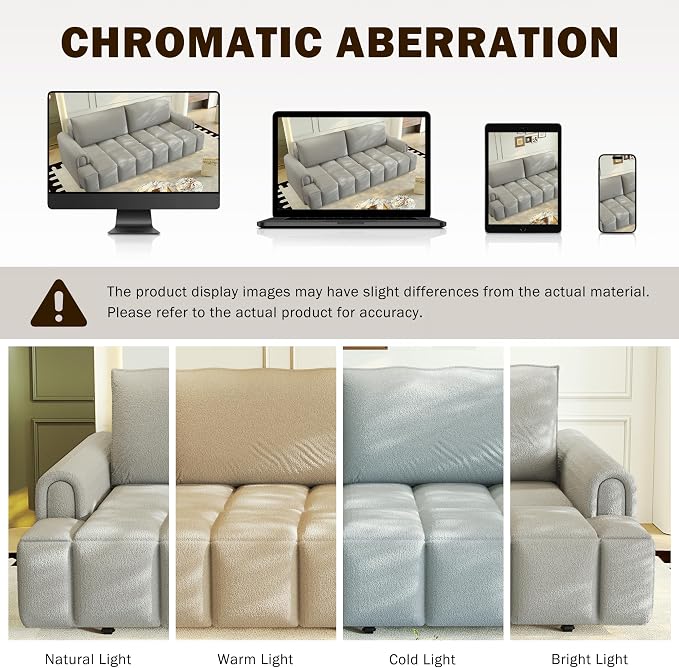 KEIKI 90.2" Space-Saving Convertible Sofa Bed – 3-in-1 Sleeper Couch - Image 8