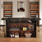 Tribesigns 4-Tier Bar Table, 70.9-Inch Large Wooden Home Bar Unit - Image 2
