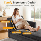 VANOMi Oversized 70.47'' Chaise Lounge Chair Indoor, Modern Upholstered Sofa Bed - Image 5