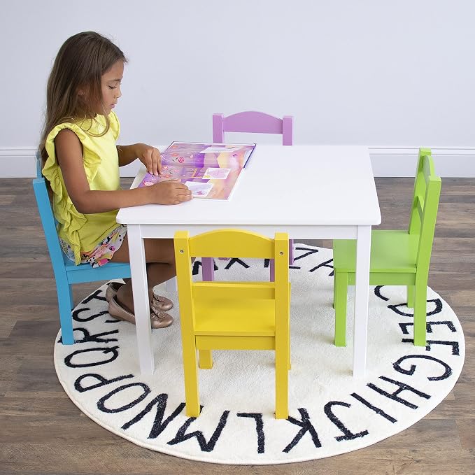 Humble Crew Kids Table and Chair Set, Toddler Activity Table - Image 6