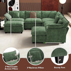 Ihanherry 114" V-Shaped Modern Sofa Modular Sectional Cloud Couch - Image 6