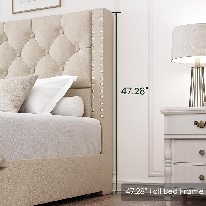 LARMACE Full Size Bed Frame - Image 9
