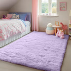Fluffy Soft Purple Rug 5x7 Ft, Shaggy Rugs - Image 8