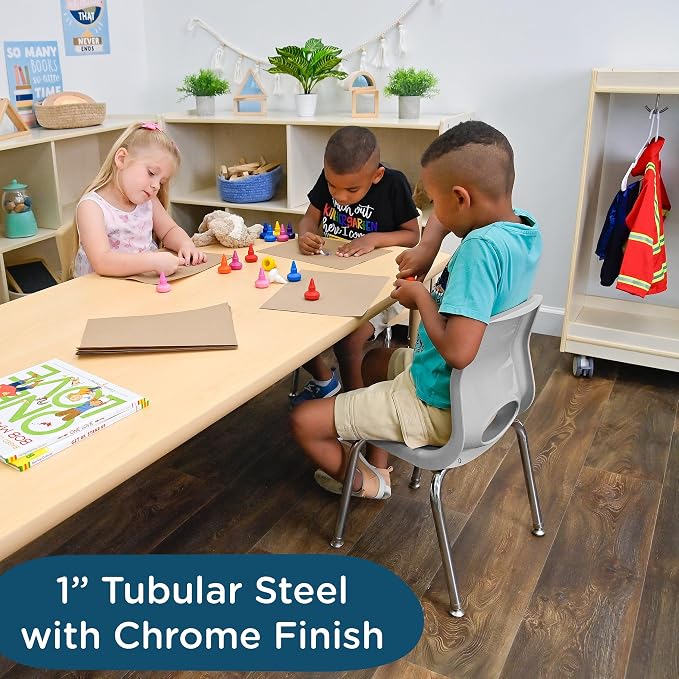 Children’s Factory MyPosture Plus 12" Chair, 2 Pack, Stackable Ergonomic - Image 4