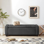 Huatean Home 48" Ottoman with Storage, Storage Ottoman Bench with Safety Hinge - Image 5