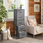 WLIVE Fabric Dresser, 5-Drawer Tall Dressers - Image 2