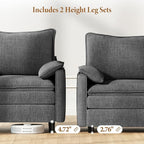 Vesgantti Large Modular Sectional Sofa, Big Comfy Cloud Couch - Image 3