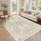 6x9 Area Rugs for Living Room, Large Washable Rug, Dining Room, Low Pile - Image 4