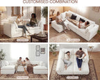 GRUSIGN 79'' Oversized Boneless Cloud Loveseat - Image 3