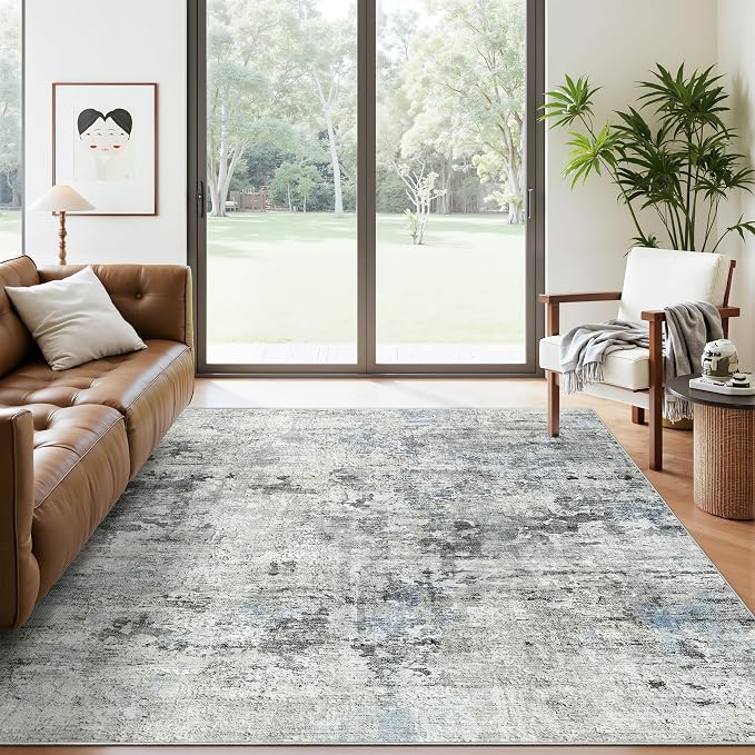 Soalmost Abstract Rug 5x7 Washable Area Rugs - Image 8