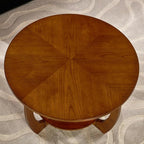 29.5" Round Coffee Table, 2-Tier Circle Coffee Table - Image 7