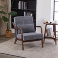 Mid-Century Modern Accent Chair & Coffee Table Set, Vintage Luxury 2-Piece by EEBUIHUI