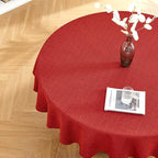 BALCONY & FALCON Round Tablecloth Washable Wrinkle Resistant and Water Proof by BALCONYFALCON