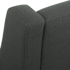Homepop Home Decor | Upholstered Classic Swoop Arm Accent Chair | Accent Chairs - Image 9