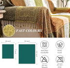 Boho Couch Cover, Bohemian Throw Blanket Tassels Hippie Decor Covers Sofa Chair - Image 4