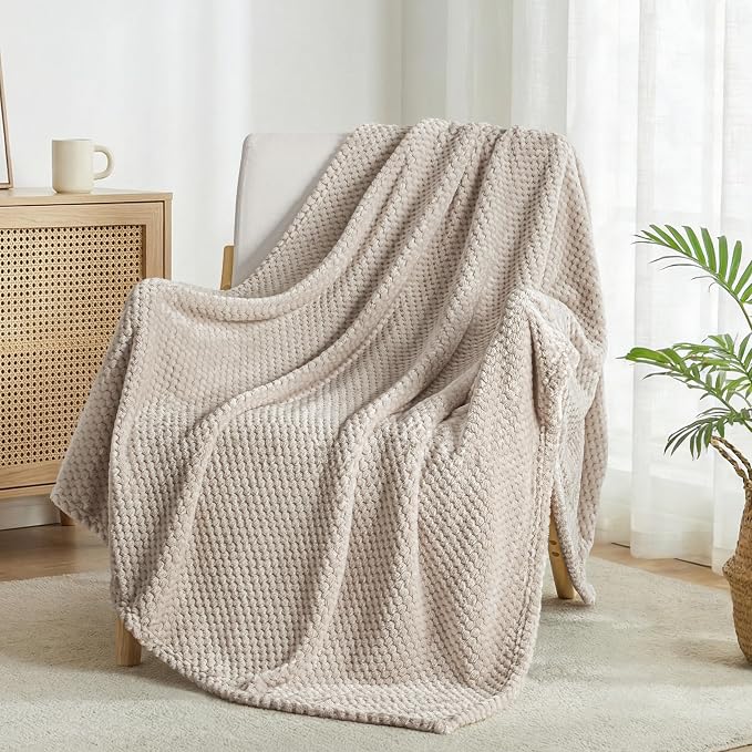 Exclusivo Mezcla Large Waffle Fleece Throw Blanket by ExclusivoMezcla