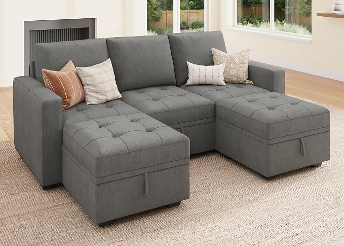 HONBAY Modular Sectional Couch U Shaped Sofa - Image 3