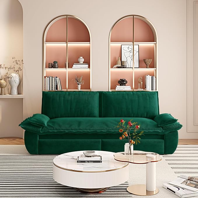 73.2" Sofa Bed Queen, 3-in-1 Pull Out Sofa Bed - Image 13