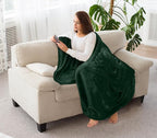 Utopia Bedding Soft Fleece Bed Blanket Throw Size Forest Green | Microfiber - Image 8