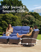 HILLGA Luxury High Back Patio Furniture Set - Image 3