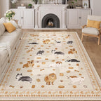 DUKINO 5x7 Area Rugs, Washable Dog Rug by DUKINO