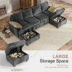 Hanherry 104" Sectional Couch - Image 6