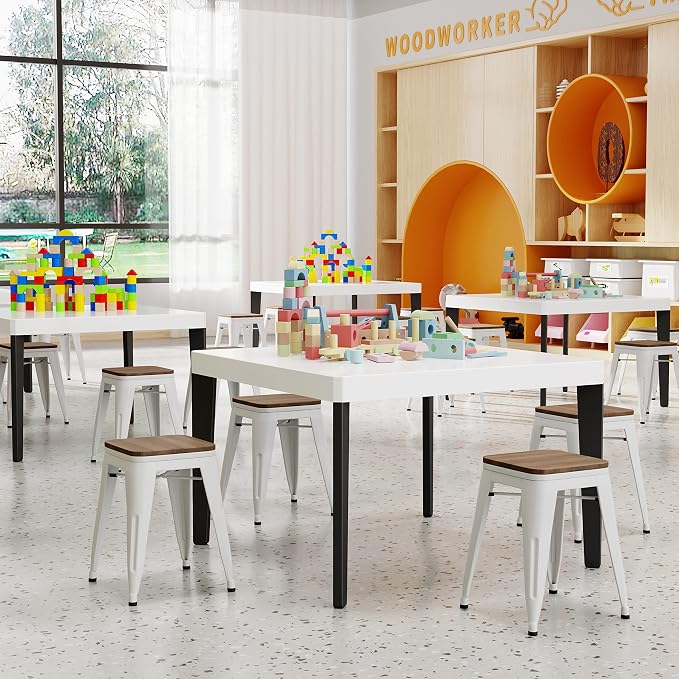 HAOBO Home Modern Industrial Metal Stool Classroom Stools - Image 2