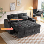 65" Chenille Convertible Sofa Bed - Image 5