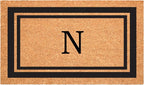 Calloway Mills 152961830N Black Border 18" x 30" Monogram Doormat by Callowaymills