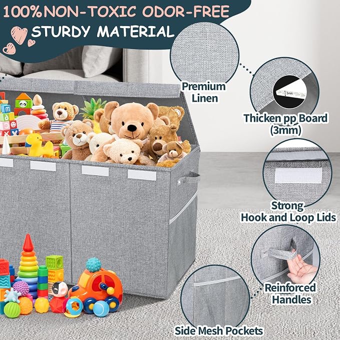 Extra Large Toy Box with Lids - Image 4