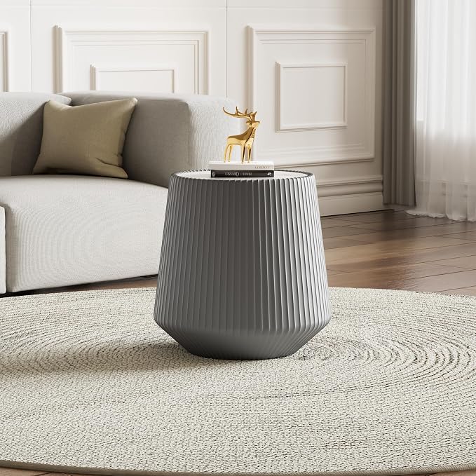 Modern Marble Nesting Coffee Table Set of 2, 26.77" Cup Shaped Coffee and End - Image 6