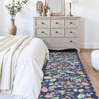 Washable 2'6x12 Hallway Runner Rug: Entryway Non Slip Floral Rug Farmhouse Soft - Image 5