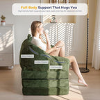 MAXYOYO Folding Sofa Bed with Backrest, Boneless Fold Out Couch Bed with Handle - Image 7