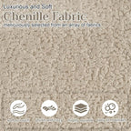 131" Oversized Sectional Sofa for Living Room, Modern Luxury Plush Chenille - Image 4