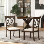 Roundhill Furniture Windvale Fabric Upholstered Dining Chair - Image 4