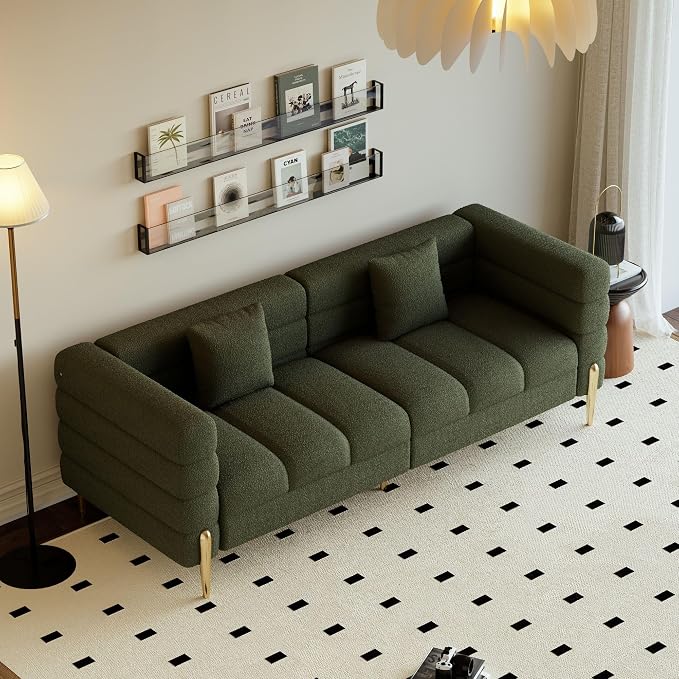 homary Boucle Sofa 79”, Modern 3 Seater Couch by Homary