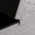 45.3 Inches Foldable Seat Footrest Shoe Bench End of Bed Storage - Image 7