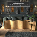 2 ft. Tall Reversible Bamboo Wave Screen - Image 2