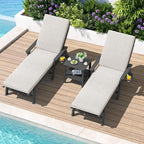 SERWALL Outdoor Chaise Lounge Set of 2 - Image 2