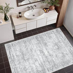 3x4 Rugs for Entryway, Washable Area Rug, Neutral Rug, Stain Resistant Indoor - Image 5