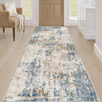 LOONGRUG Runner Rug 3x8 Washable Non-Slip Kitchen Neutral Modern Rug | Abstract - Image 4