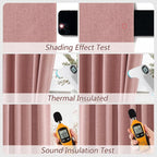 100% Blackout Curtains 84 Inch Length 2 Panels Set - Image 5